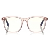 Tom Ford - Blue Block Optical Glasses - Occhiali Rotondi - Rosa Bianco - FT5481-B - Occhiali da Vista - Tom Ford Eyewear