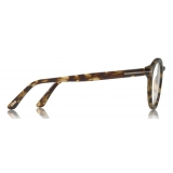 Tom Ford - Blue Block Optical Glasses - Round Optical Glasses - Light Havana - FT5529-B - Optical Glasses - Tom Ford Eyewear