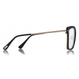 Tom Ford - Large Optical Glasses - Occhiali Quadrati in Acetato - Nero - FT5507 - Occhiali da Vista - Tom Ford Eyewear