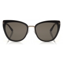 Tom Ford - Simona Sunglasses - Cat-Eye Acetate Sunglasses - Black - FT0717 - Sunglasses - Tom Ford Eyewear