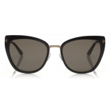 Tom Ford - Simona Sunglasses - Occhiali da Sole Cat-Eye in Acetato - Nero - FT0717 - Occhiali da Sole - Tom Ford Eyewear