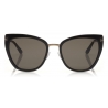 Tom Ford - Simona Sunglasses - Cat-Eye Acetate Sunglasses - Black - FT0717 - Sunglasses - Tom Ford Eyewear