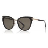 Tom Ford - Simona Sunglasses - Cat-Eye Acetate Sunglasses - Black - FT0717 - Sunglasses - Tom Ford Eyewear