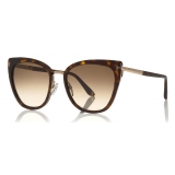 Tom Ford - Simona Sunglasses - Cat-Eye Acetate Sunglasses - Dark Havana - FT0717 - Sunglasses - Tom Ford Eyewear