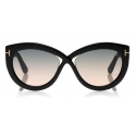 Tom Ford - Diane Sunglasses - Cat-Eye Acetate Sunglasses - Black - FT0577 - Sunglasses - Tom Ford Eyewear