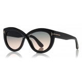 Tom Ford - Diane Sunglasses - Cat-Eye Acetate Sunglasses - Black - FT0577 - Sunglasses - Tom Ford Eyewear