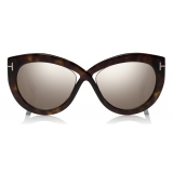 Tom Ford - Diane Sunglasses - Cat-Eye Acetate Sunglasses - Havana - FT0577 - Sunglasses - Tom Ford Eyewear