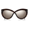 Tom Ford - Diane Sunglasses - Occhiali da Sole Cat-Eye in Acetato - Havana - FT0577 - Occhiali da Sole - Tom Ford Eyewear
