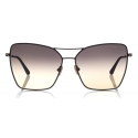 Tom Ford - Sye Sunglasses - Cat-Eye Metal Sunglasses - Black - FT0738 - Sunglasses - Tom Ford Eyewear