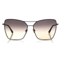 Tom Ford - Sye Sunglasses - Occhiali da Sole Cat-Eye in Metallo - Nero - FT0738 - Occhiali da Sole - Tom Ford Eyewear