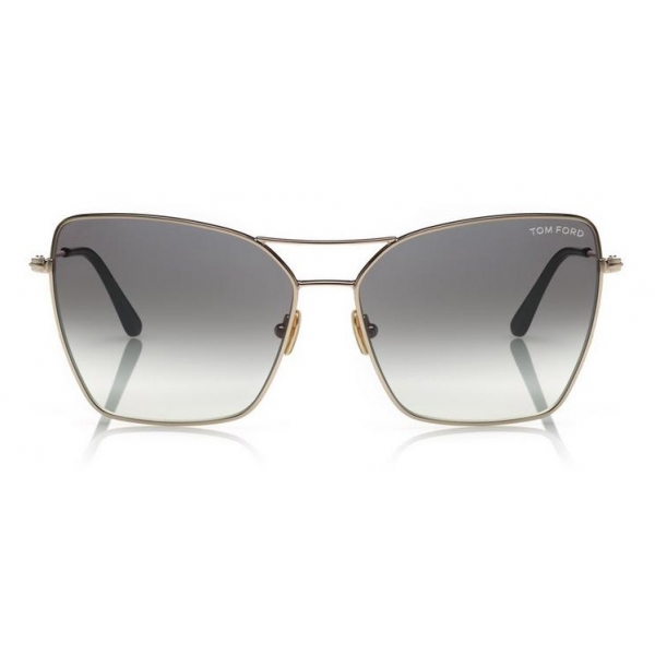 Tom Ford - Sye Sunglasses - Occhiali da Sole Cat-Eye in Metallo - Oro - FT0738 - Occhiali da Sole - Tom Ford Eyewear