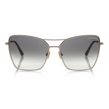 Tom Ford - Sye Sunglasses - Cat-Eye Metal Sunglasses - Gold - FT0738 - Sunglasses - Tom Ford Eyewear