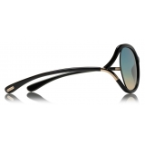 Tom Ford - Anouk Sunglasses - Occhiali da Sole Quadrati in Acetato - Nero Blu - FT0578 - Occhiali da Sole - Tom Ford Eyewear