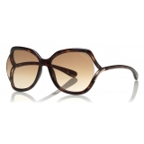 Tom Ford - Anouk Sunglasses - Square Acetate Sunglasses - Dark Havana - FT0578 - Sunglasses - Tom Ford Eyewear
