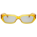 Valentino - Occhiale da Sole Squadrato in Acetato VLOGO - Giallo - Valentino Eyewear
