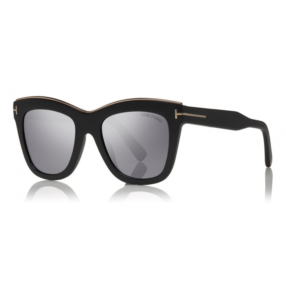 Tom Ford - Julie Sunglasses - Square Acetate Sunglasses - Black Smoke ...
