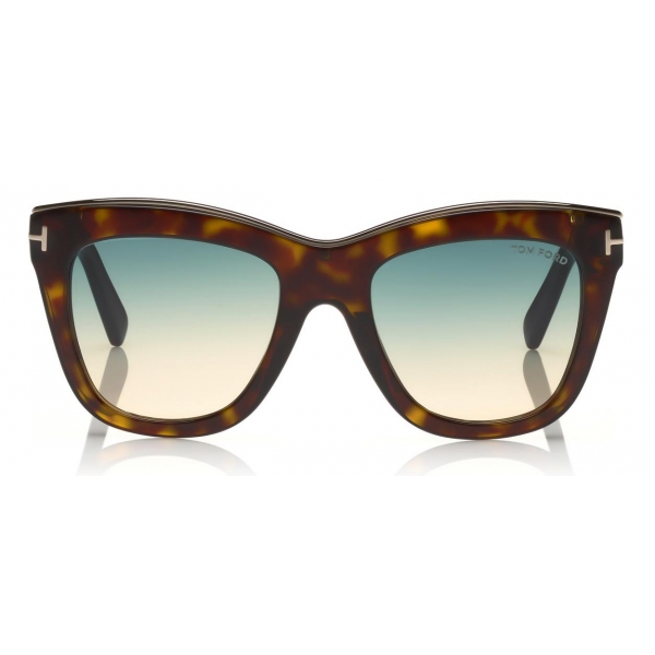 Tom Ford - Julie Sunglasses - Occhiali da Sole Quadrati in Acetato - Havana - FT0685 - Occhiali da Sole - Tom Ford Eyewear