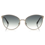 Tom Ford - Zeila Sunglasses - Occhiali da Sole Rotondi in Metalo - Oro - FT0654 - Occhiali da Sole - Tom Ford Eyewear