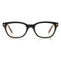 Tom Ford - Soft Round Optical Glasses - Occhiali Rotondi in Acetato - Nero - FT5207 - Occhiali da Vista - Tom Ford Eyewear