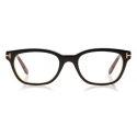 Tom Ford - Soft Round Optical Glasses - Round Acetate Optical Glasses - Black - FT5207 - Optical Glasses - Tom Ford Eyewear