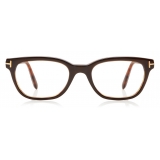 Tom Ford - Soft Round Optical Glasses - Occhiali Rotondi in Acetato - Marroni - FT5207 - Occhiali da Vista - Tom Ford Eyewear