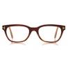 Tom Ford - Soft Round Optical Glasses - Round Acetate Optical Glasses - Red Havana - FT5207 - Optical Glasses - Tom Ford Eyewear