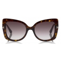 Tom Ford - Gianna Sunglasses - Butterfly Acetate Sunglasses - Havana - FT0609 - Sunglasses - Tom Ford Eyewear