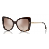 Tom Ford - Gianna Sunglasses - Butterfly Acetate Sunglasses - Havana Brown - FT0609 - Sunglasses - Tom Ford Eyewear