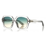 Tom Ford - Autumn Sunglasses - Occhiali da Sole Quadrati in Acetato - Grigio - FT0660 - Occhiali da Sole - Tom Ford Eyewear