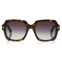 Tom Ford - Autumn Sunglasses - Occhiali da Sole Quadrati in Acetato - Havana - FT0660 - Occhiali da Sole - Tom Ford Eyewear