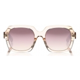 Tom Ford - Autumn Sunglasses - Occhiali da Sole Quadrati in Acetato - Rosa - FT0660 - Occhiali da Sole - Tom Ford Eyewear