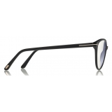 Tom Ford - Blue Block Optical Glasses - Cat-Eye Acetate Optical Glasses - Black - FT5545-B - Optical Glasses - Tom Ford Eyewear