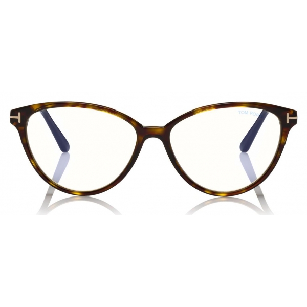 Tom Ford - Blue Block Optical Glasses - Cat-Eye Optical Glasses - Dark Havana - FT5545-B - Optical Glasses - Tom Ford Eyewear