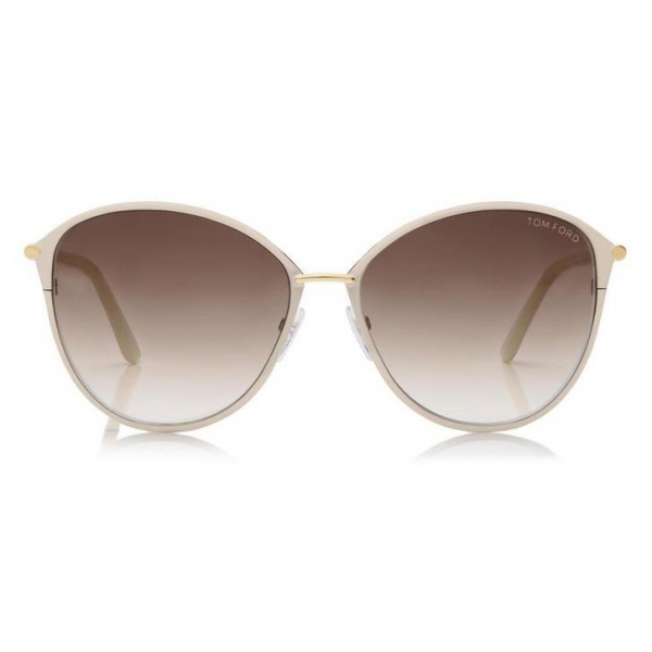 Tom Ford - Penelope Sunglasses - Occhiali da Sole Aviator - Oro Pallido - FT0320 - Occhiali da Sole - Tom Ford Eyewear