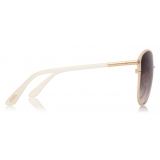 Tom Ford - Penelope Sunglasses - Aviator Sunglasses - Pale Gold - FT0320 - Sunglasses - Tom Ford Eyewear