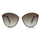 Tom Ford - Penelope Sunglasses - Occhiali da Sole Aviator - Oro Rosa - FT0320 - Occhiali da Sole - Tom Ford Eyewear