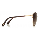 Tom Ford - Penelope Sunglasses - Aviator Sunglasses - Rose Gold - FT0320 - Sunglasses - Tom Ford Eyewear