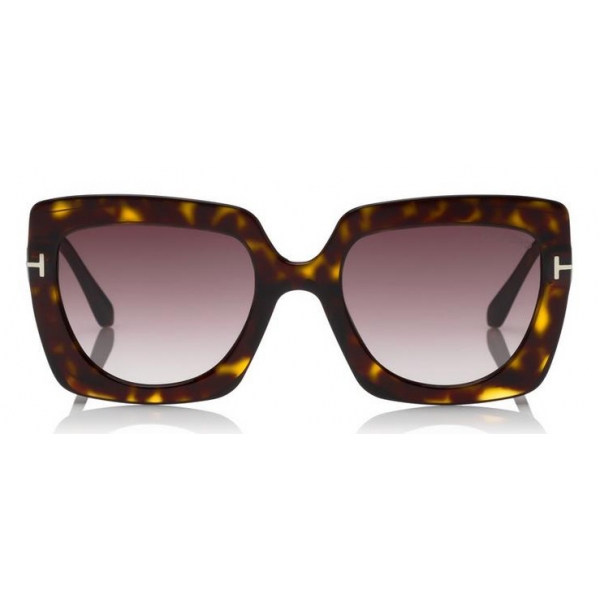 Tom Ford - Jasmine Sunglasses - Occhiali da Sole Quadrati in Acetato - Havana - FT0610 - Occhiali da Sole - Tom Ford Eyewear