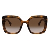 Valentino - Occhiale da Sole Squadrato in Acetato VLOGO - Marrone - Valentino Eyewear