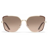 Prada - Prada Eyewear - Square Sunglasses - Cocoa Brown Pale Gold - Prada Collection - Sunglasses - Prada Eyewear