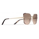 Prada - Prada Eyewear - Square Sunglasses - Cocoa Brown Pale Gold - Prada Collection - Sunglasses - Prada Eyewear