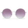 Prada - Prada Eyewear Collection - Occhiali Rotondi - Talco Opaco Acciaio - Prada Collection - Occhiali da Sole - Prada Eyewear