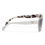 Prada - Prada Eyewear - Cat Eye Sunglasses - Crystal Chalk White - Prada Collection - Sunglasses - Prada Eyewear
