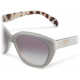 Prada - Prada Eyewear - Cat Eye Sunglasses - Crystal Chalk White - Prada Collection - Sunglasses - Prada Eyewear