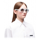 Prada - Prada Duple - Round Sunglasses - Cloudy Blue - Prada Collection - Sunglasses - Prada Eyewear
