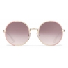 Prada - Round Sunglasses - Opaque Cameo Beige Pale Gold - Prada Collection - Sunglasses - Prada Eyewear