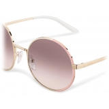 Prada - Round Sunglasses - Opaque Cameo Beige Pale Gold - Prada Collection - Sunglasses - Prada Eyewear