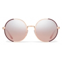 Prada - Round Sunglasses - Opaque Garnet Red Rose Gold - Prada Collection - Sunglasses - Prada Eyewear
