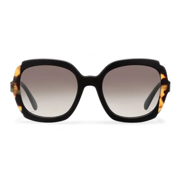 Prada - Oversized Sunglasses - Black + Medium Tortoiseshell - Prada Collection - Sunglasses - Prada Eyewear