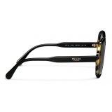 Prada - Occhiali Oversized - Nero Tartaruga Media - Prada Collection - Occhiali da Sole - Prada Eyewear